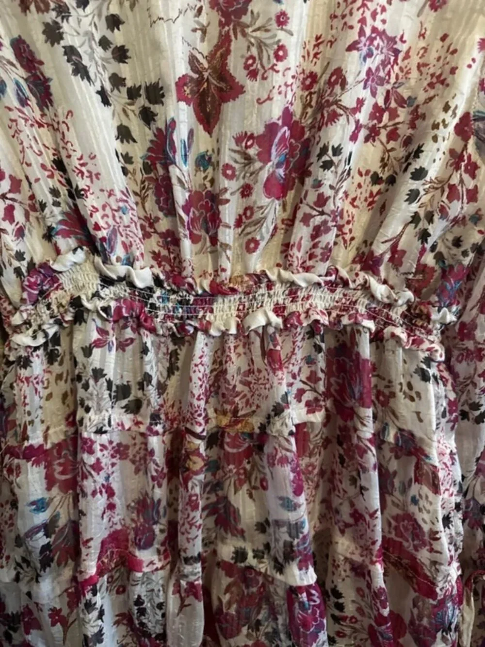 Free people medium dress tiered floral boho